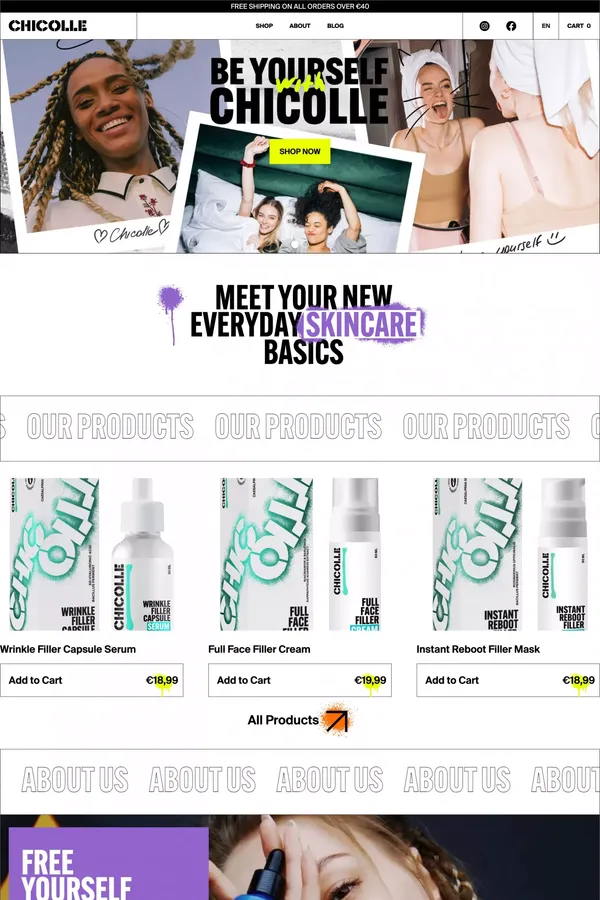 Chicolle.store - Ecommerce design inspiration