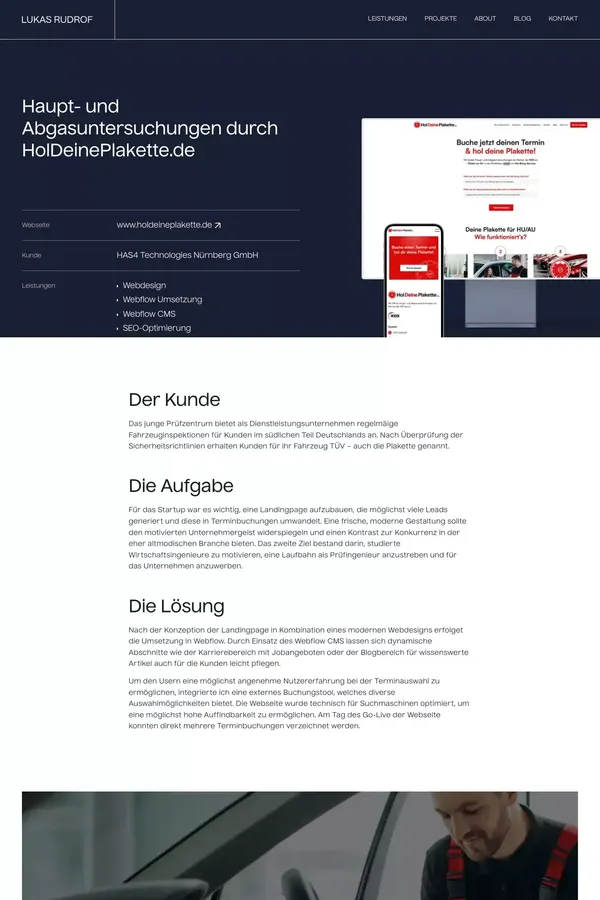 HolDeinePlakette.de – Webdesign Projekt - Case Study design inspiration