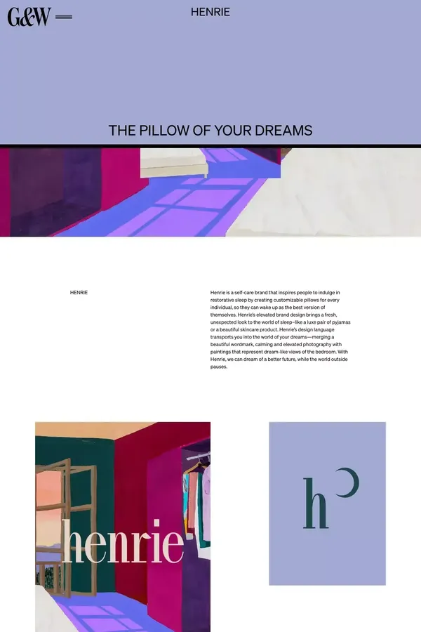 Glasfurd & Walker â Henrie - Case Study design inspiration