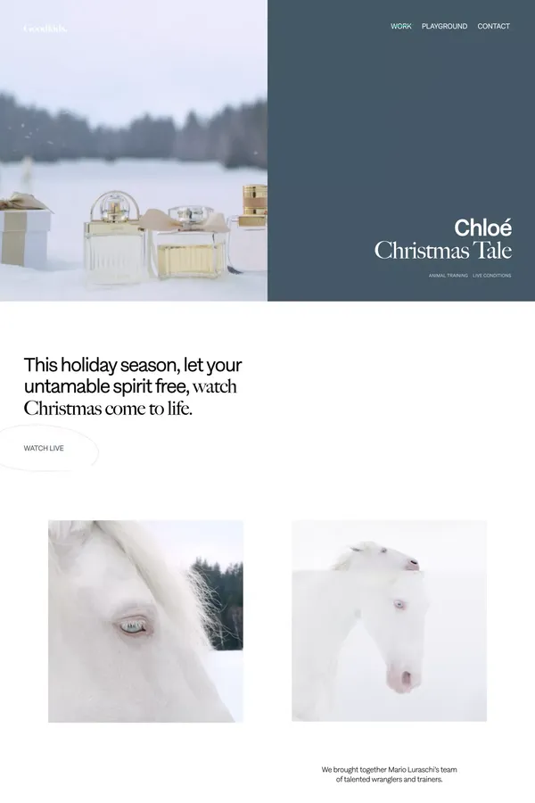Goodkids | ChloÃ© - Christmas Tale - Case Study design inspiration