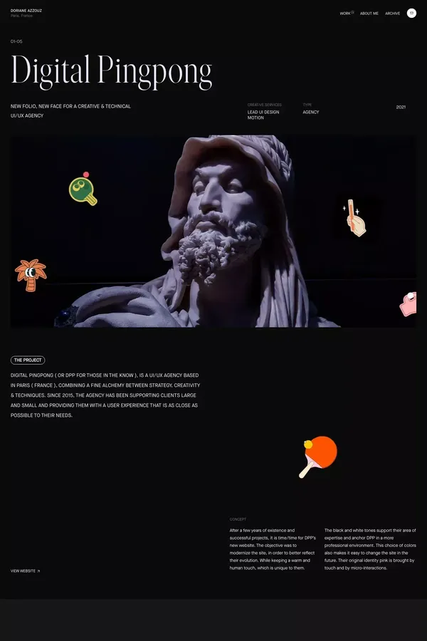 Doriane Azzouz — French Digital Designer - Case Study design inspiration