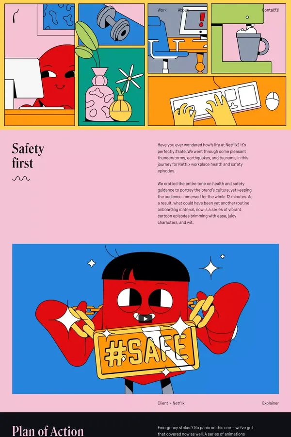 Netflix and… #safe - Panic - Case Study design inspiration