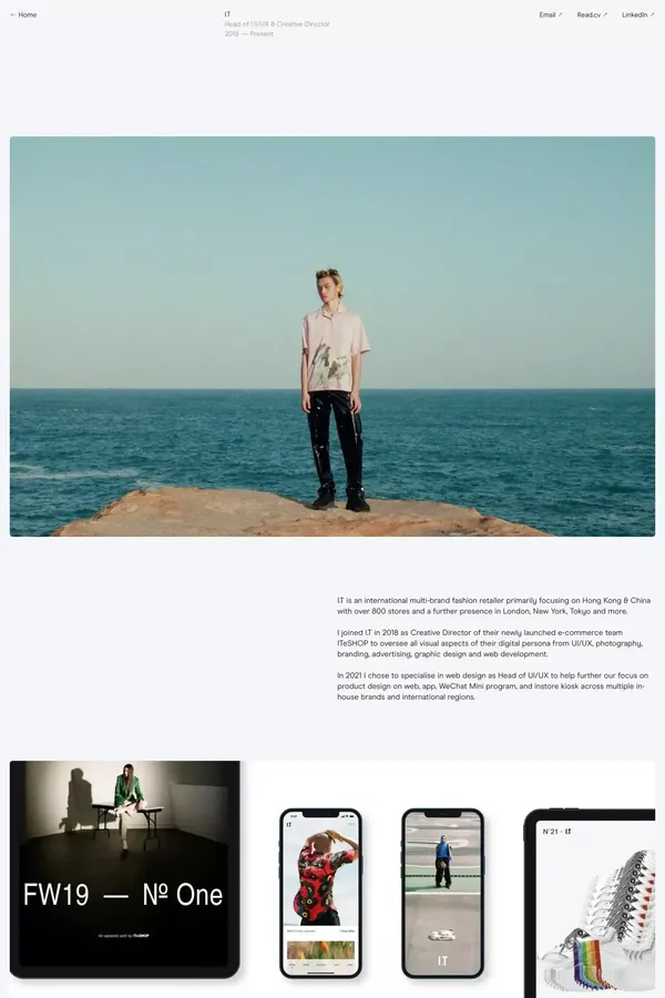 I.T by David Reid - Case Study design inspiration