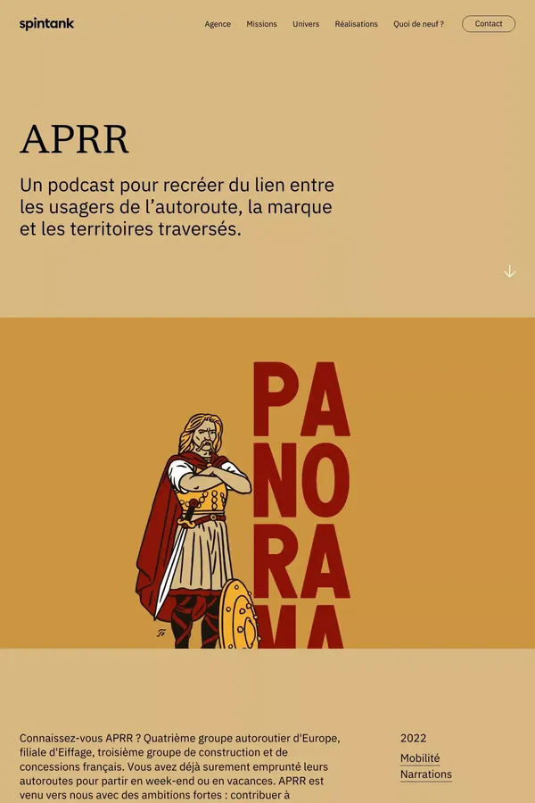 APRR | Réalisation | Spintank - Case Study design inspiration