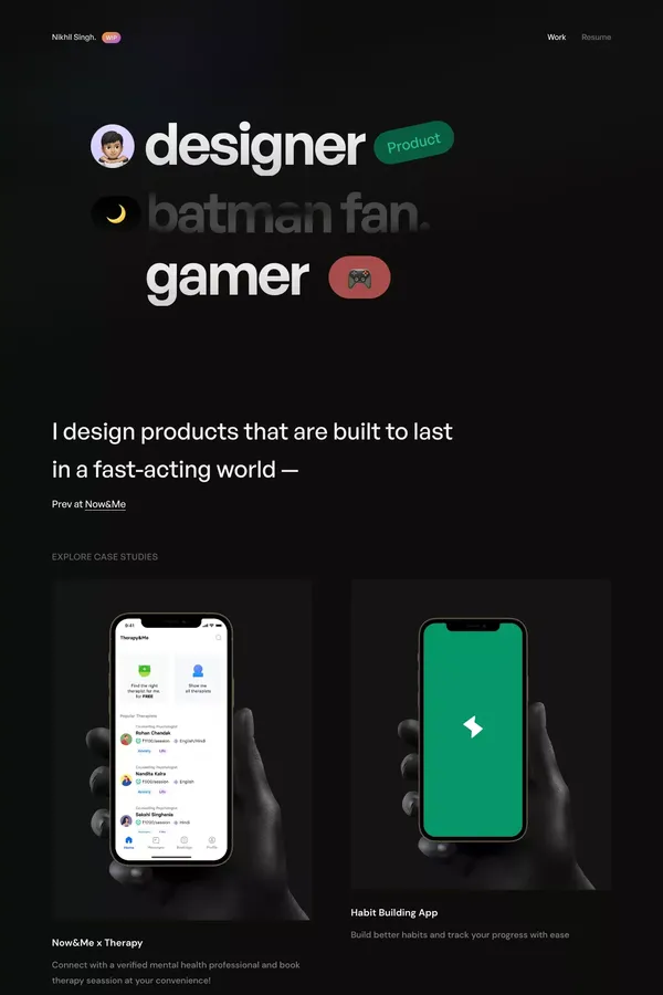 Nikhil Singh — Product Designer