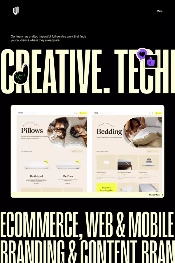 Wondersauce - Portfolio design inspiration