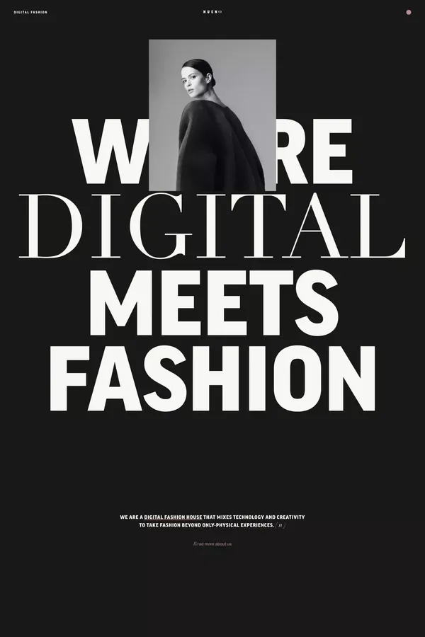 NUENO â digital fashion - Portfolio design inspiration
