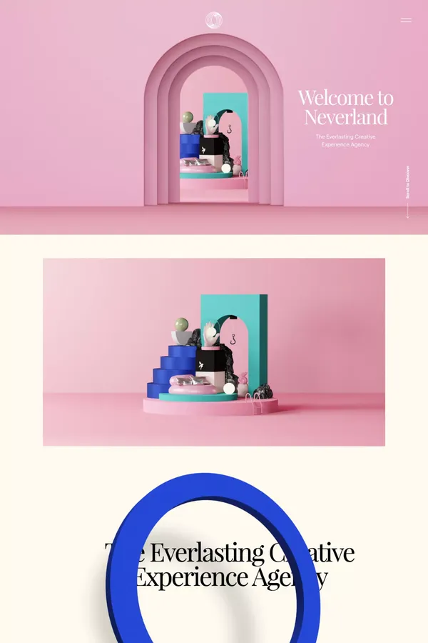 Neverland - Portfolio design inspiration