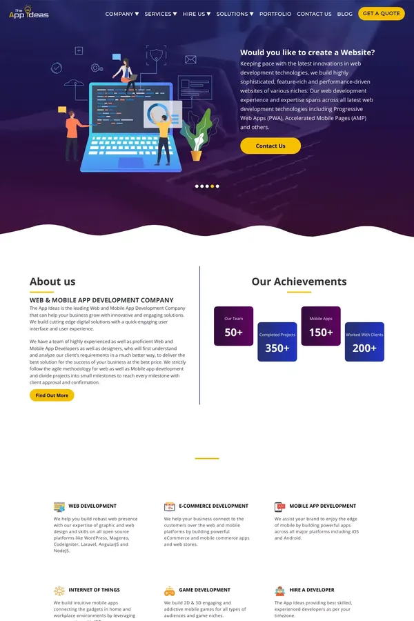 Best Web & Mobile App Development Company - The App Ideas