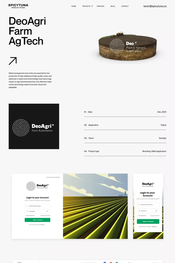 DeoAgri Farm Management | Tampa, FL | SpicyTuna Design - Case Study design inspiration