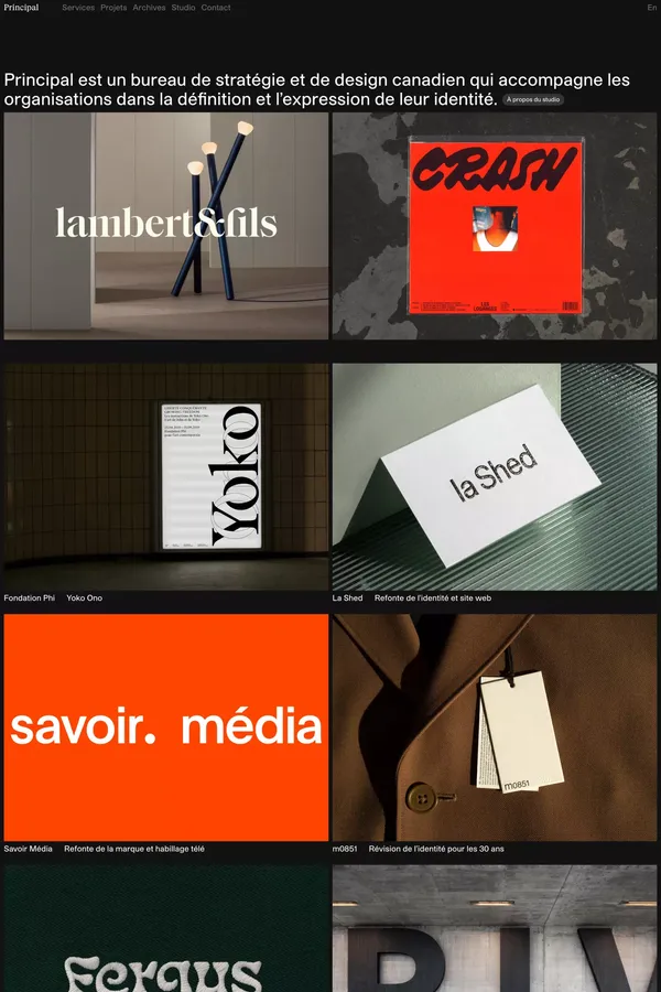 Principal - Portfolio design inspiration