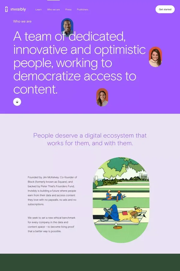 About Us | Highly-Skilled Data Experts & Professionals | Invisibly - About Us  design inspiration