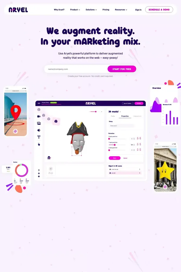 Aryel: AR Marketing Platform | We augment your mARketing mix.
