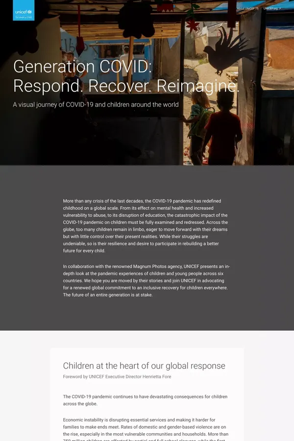 Generation COVID - Blog design inspiration