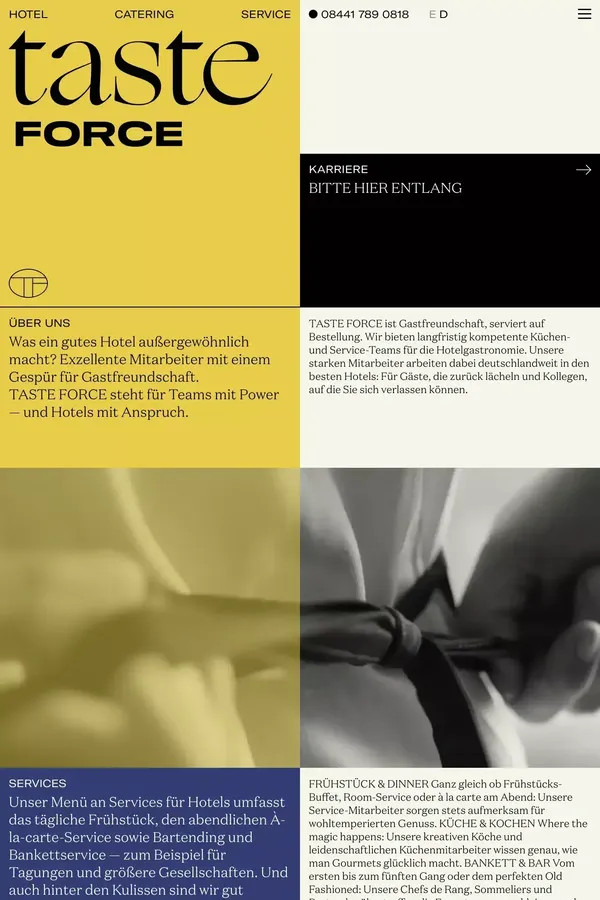 Startseite - Taste Force - Portfolio design inspiration