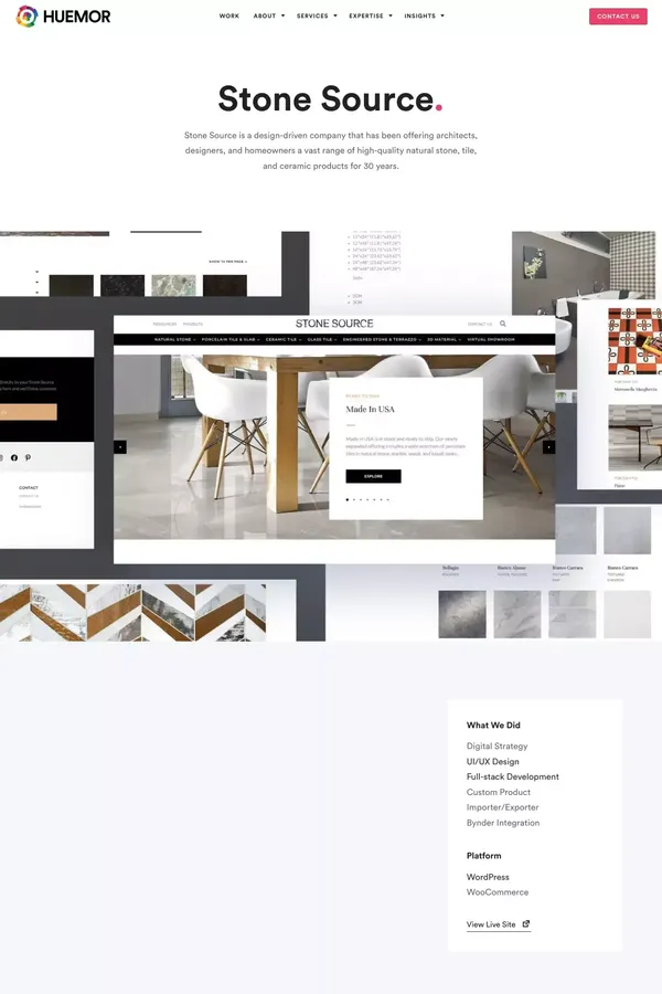 How We Transformed Stone Source's Digital Presence – Huemor