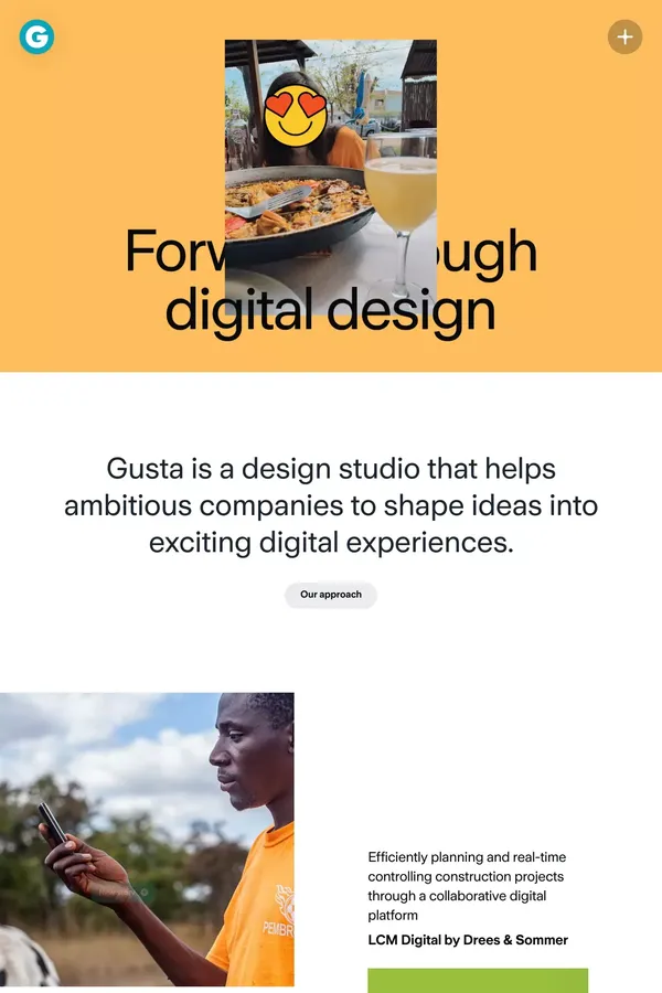 Gusta – Digital design studio in Valencia - Portfolio design inspiration