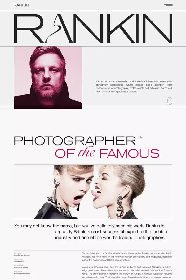 RANKIN BIOGRAPHY