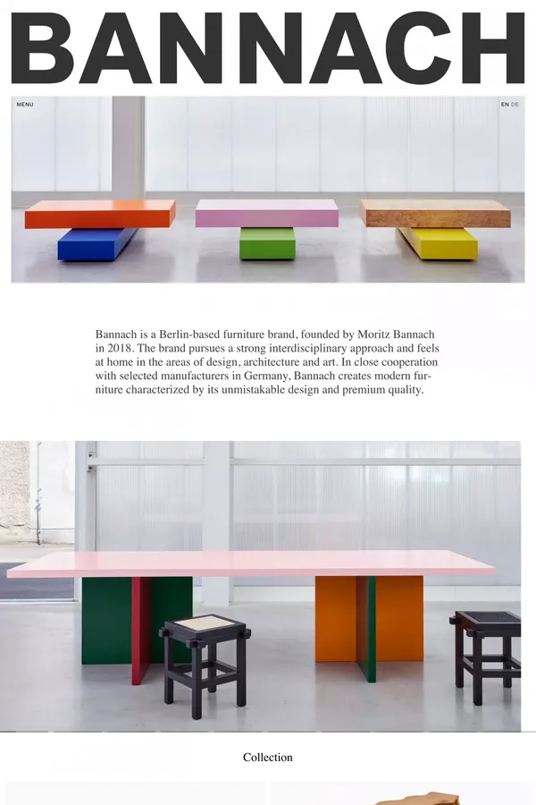 Bannach - Portfolio design inspiration