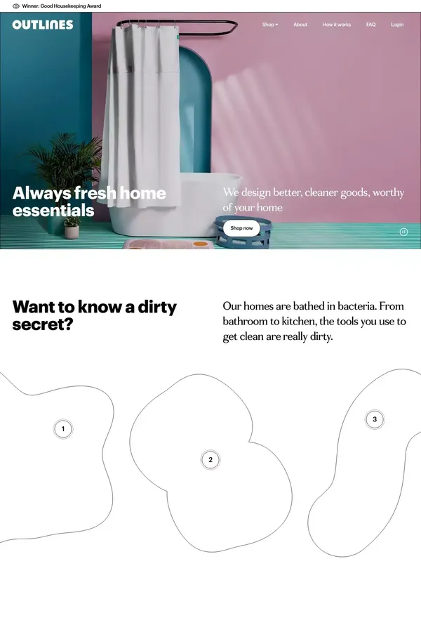 OUTLINES - Responsible Replenishment – Outlines - Ecommerce design inspiration