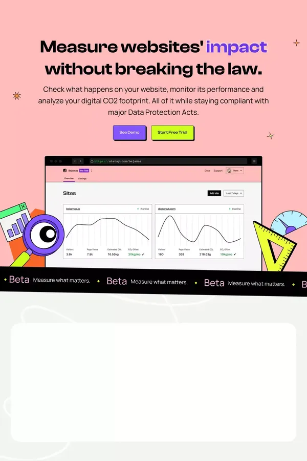 Statsy - Landing design inspiration