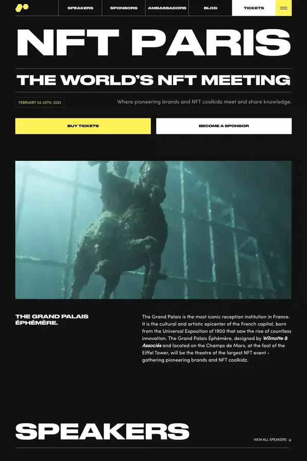 NFT Paris Conference  | February 24-25, 2023 - Other design inspiration