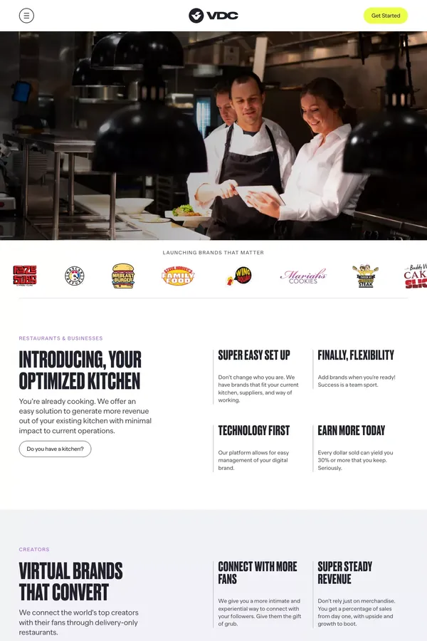 Virtual Dining Concepts – Moments beyond food, Delivered - website design inspiration