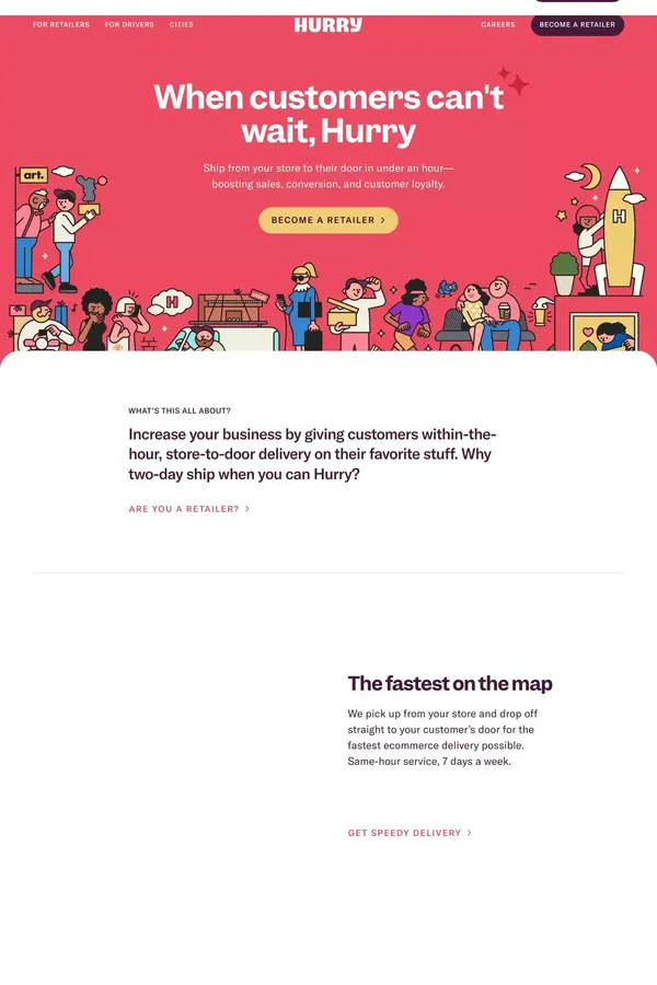 Hurry - website design inspiration
