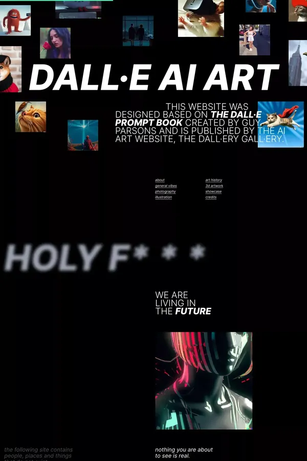 DALL·E 2 AI art - website design inspiration