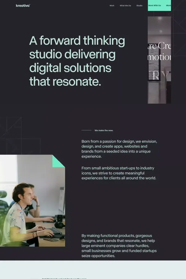 Kreativa Studio - Shaping products, designs, and brands that resonate. - Portfolio design inspiration