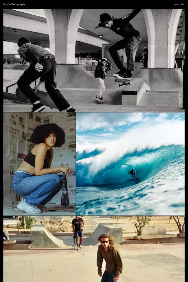 Noah Photography | Webflow Photography Template - Template design inspiration