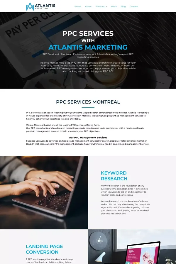 PPC Agency Montreal - PPC services Montreal - Google Ads Management Services - website design inspiration
