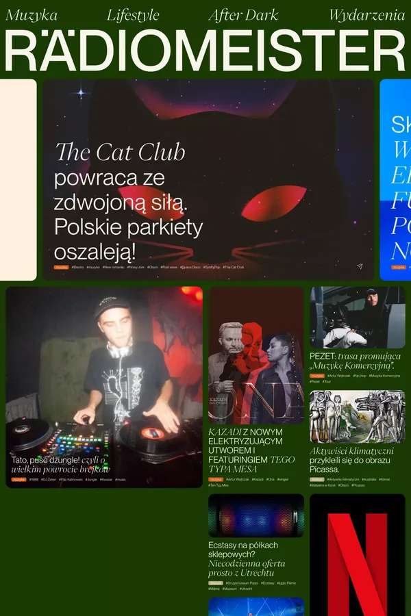 Radiomeister - Blog design inspiration