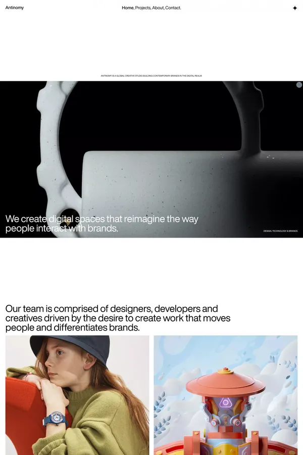 Antinomy Studio | Digital creative studio based in Amsterdam - Portfolio design inspiration