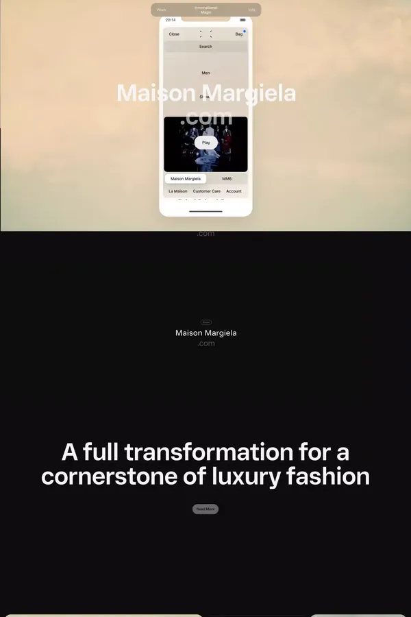 International Magic Â· Maison Margiela Global Relaunch - Portfolio design inspiration