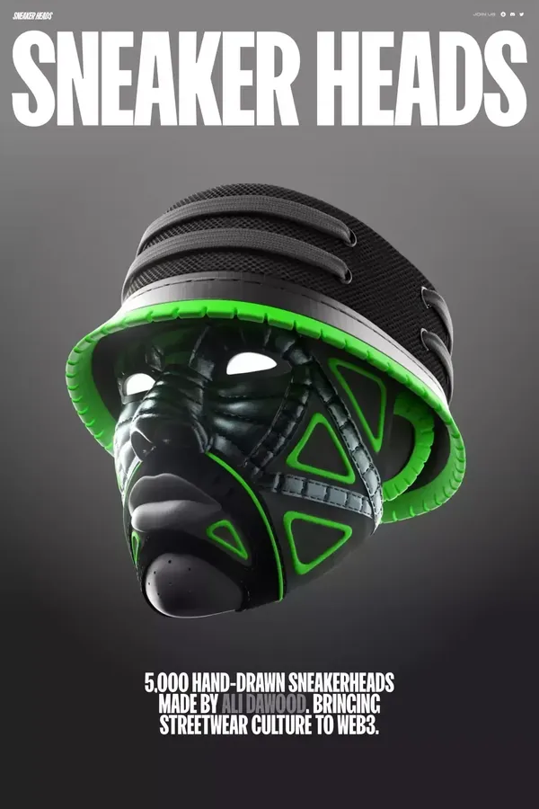 Sneaker Heads - Landing design inspiration