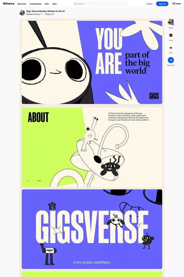 Behance - website design inspiration
