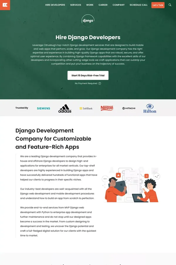 Python Django Development Company | Hire Django Developers - website design inspiration