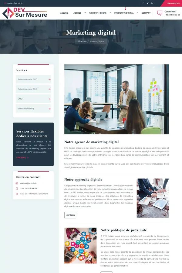 Agence de communication digital - Marketing digital sur mesure