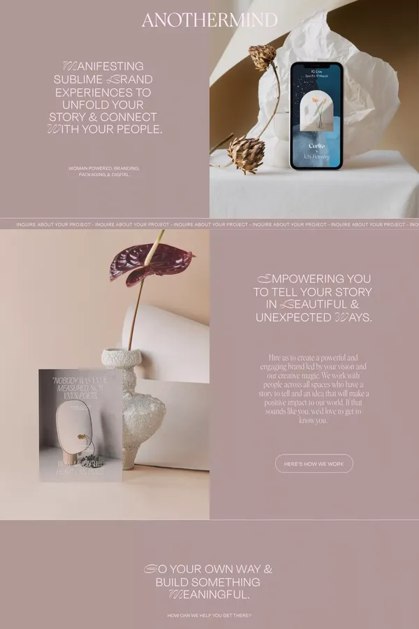 Anothermind - Portfolio design inspiration