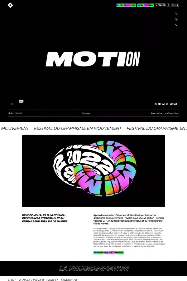 Accueil - Motion Motion, festival du graphisme en mouvement