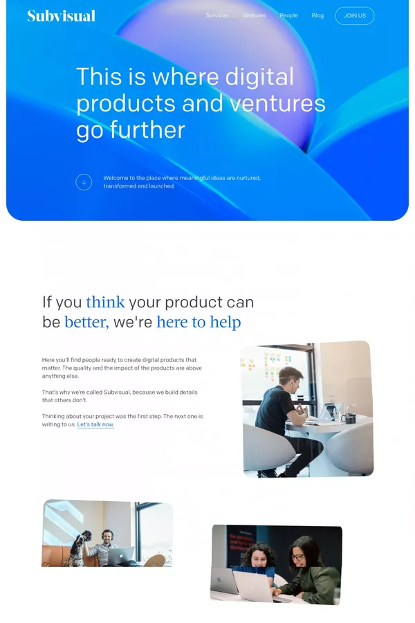 Subvisual: web3 products and ventures universe - Portfolio design inspiration