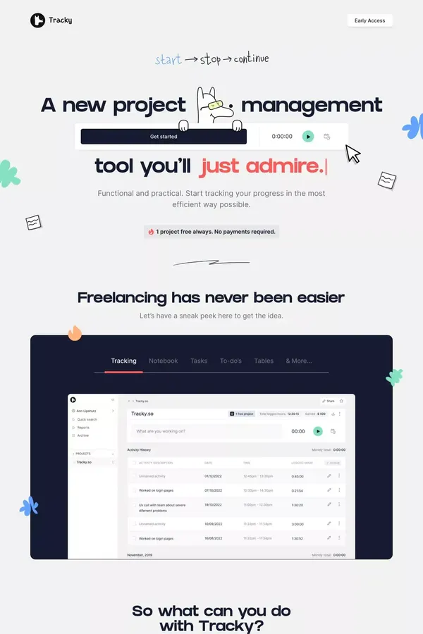 Freelancing has never been easier - Landing design inspiration