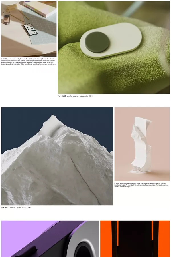 someform Studio - Portfolio design inspiration