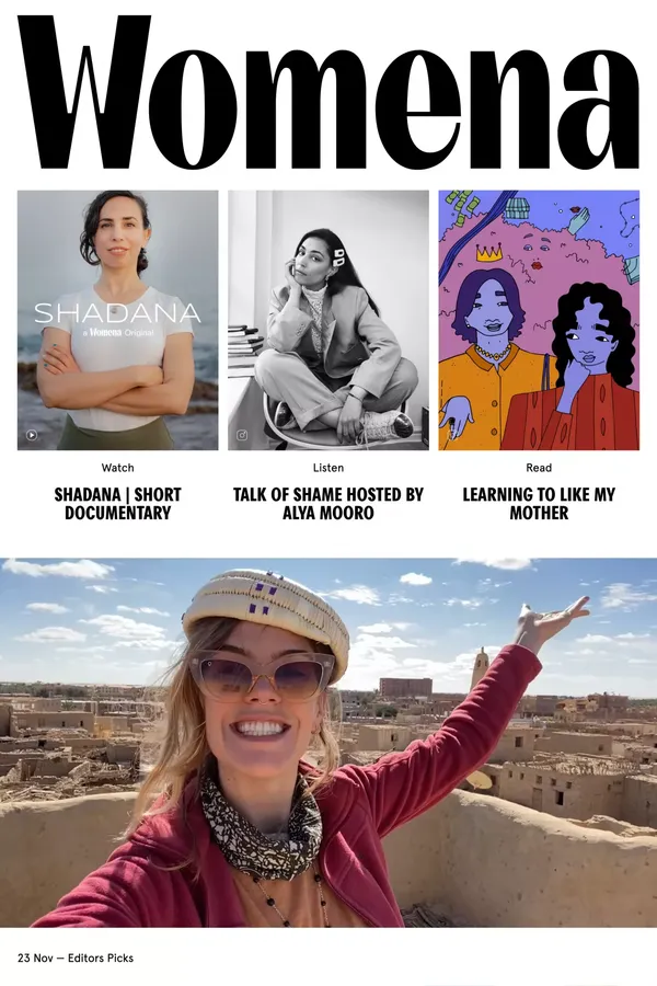 Womena | Stories That Inspire Change - Blog design inspiration