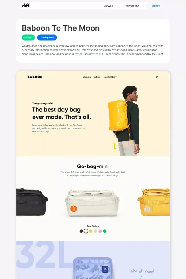 Our Work | Baboon To The Moon