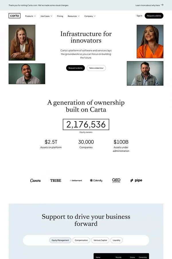 Just a moment... - Landing design inspiration