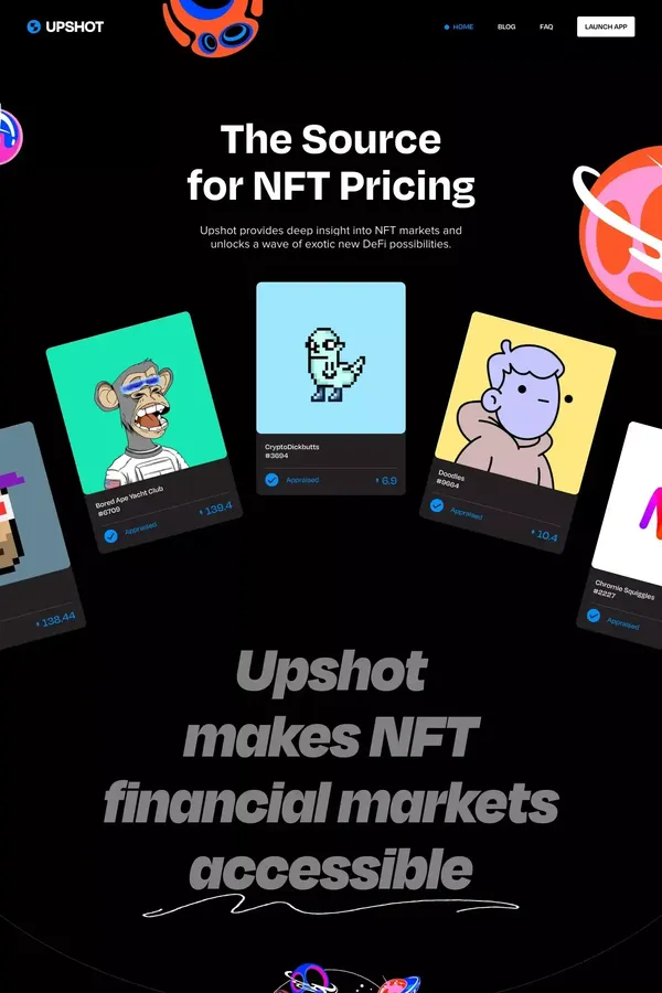 Upshot - Landing design inspiration