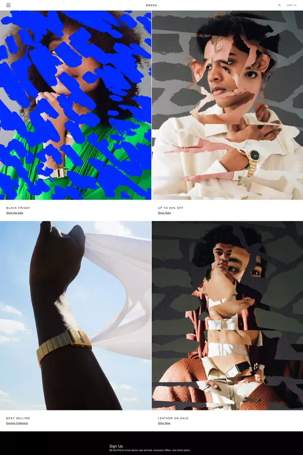 BREDA — A watch company. - Ecommerce design inspiration