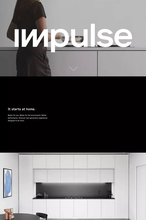 Impulse: Battery-Integrated Home Appliances - Landing design inspiration